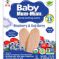 Hot-Kid Baby Mum-Mum Rice Rusks, Organic Blueberry & Goji, 24 Pieces (Pack Of 6)