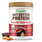 Orgain X Justin's  Organic Vegan Nut Butter Protein Powder, Chocolate Peanut Butter- 20g Plant Protein, 1g Sugar, Gluten Free, N