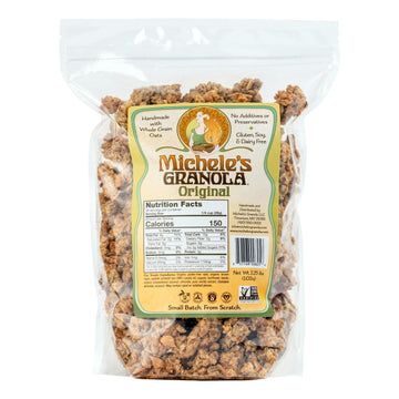 Micheles Granola Original, Handmade, Whole Grain, Vegan, Gluten-Free & Non-GMO, 36oz Resealable Bag