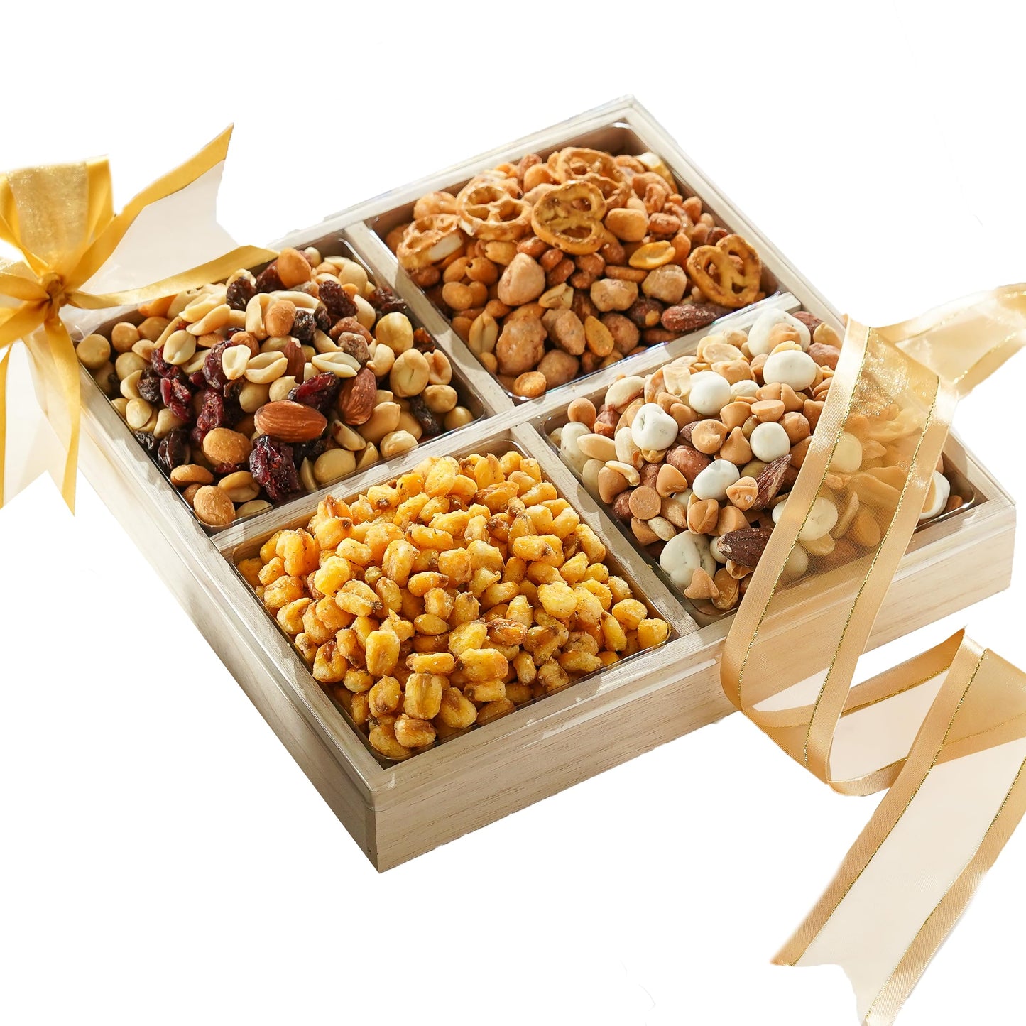Broadway Basketeers Dried Fruit Round Basket Gift Tray