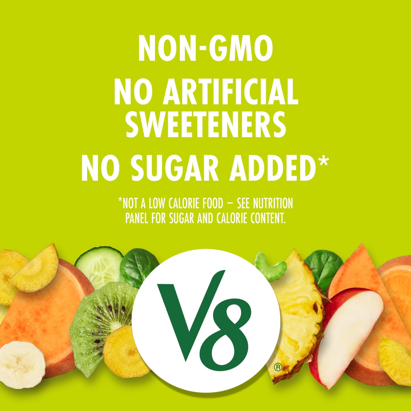 V8 Deliciously Green 100% Fruit and Vegetable Juice, 46 fl oz Bottle (6 Pack)