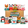 Thoughtfully Gourmet, Hot Chocolate Gift Set In Holiday Character Packaging, Flavors Include Rocky Road, Cookies Butter, Pumpkin