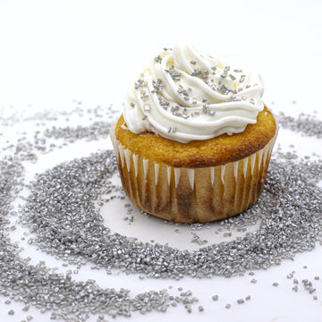 Bakerpan Pearlized Sugar Sprinkles For Baking - 5 Ounce - Sparkling Silver Decorating Sugar Crystals For Cookies, Cake Pops, Ice