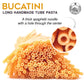 Morelli Bucatini Pasta Noodles - Premium Organic Italian Pasta From Italy - Handcrafted, Family Owned Gourmet Pasta Brand - Duru