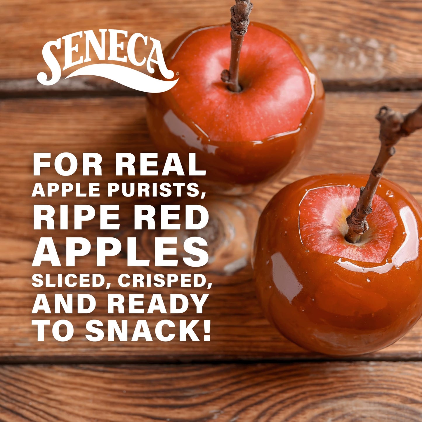Seneca Caramel Apple Chips | Made from Fresh Apples | 100% Red Delicious Apples | Yakima Valley Orchards | Crisped Apple Perfect
