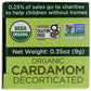 Spicely Organic Cardamom Decorticated 0.35 Ounce Ecobox Certified Gluten Free