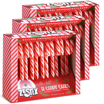 Christmas Candy Canes - Classic Red & White Peppermint Flavor  3 Pack (36 Count) | Individually Wrapped Holiday  for Kids & mature-themeds  Perfect for Stocking Stuffers & Gift Bags