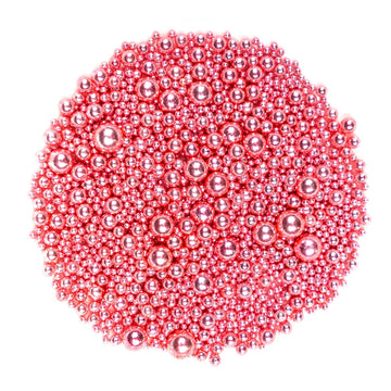 Dazzjoy Edible Rose Gold Pearl Sugar Candy Sprinkles, Mix Size, 4.58Oz, Sprinkles For Cupcake Decorating, Baking Cake Decoration