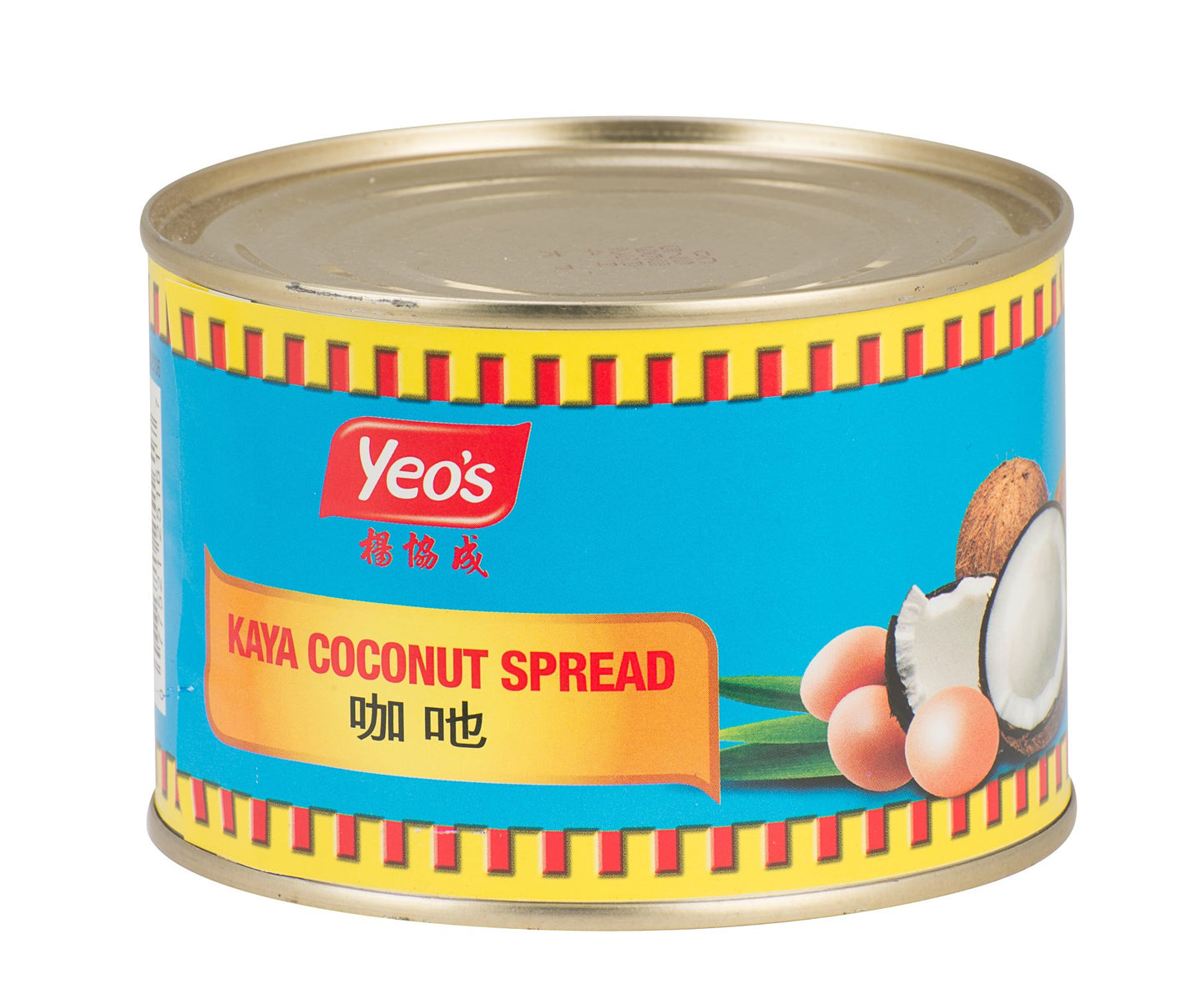 Yeos Kaya Coconut Jam, 17.6 Ounce - Delicious Smooth Coconut Spread, Authentic Singaporean Flavor, No Fillers, Creamy Texture,
