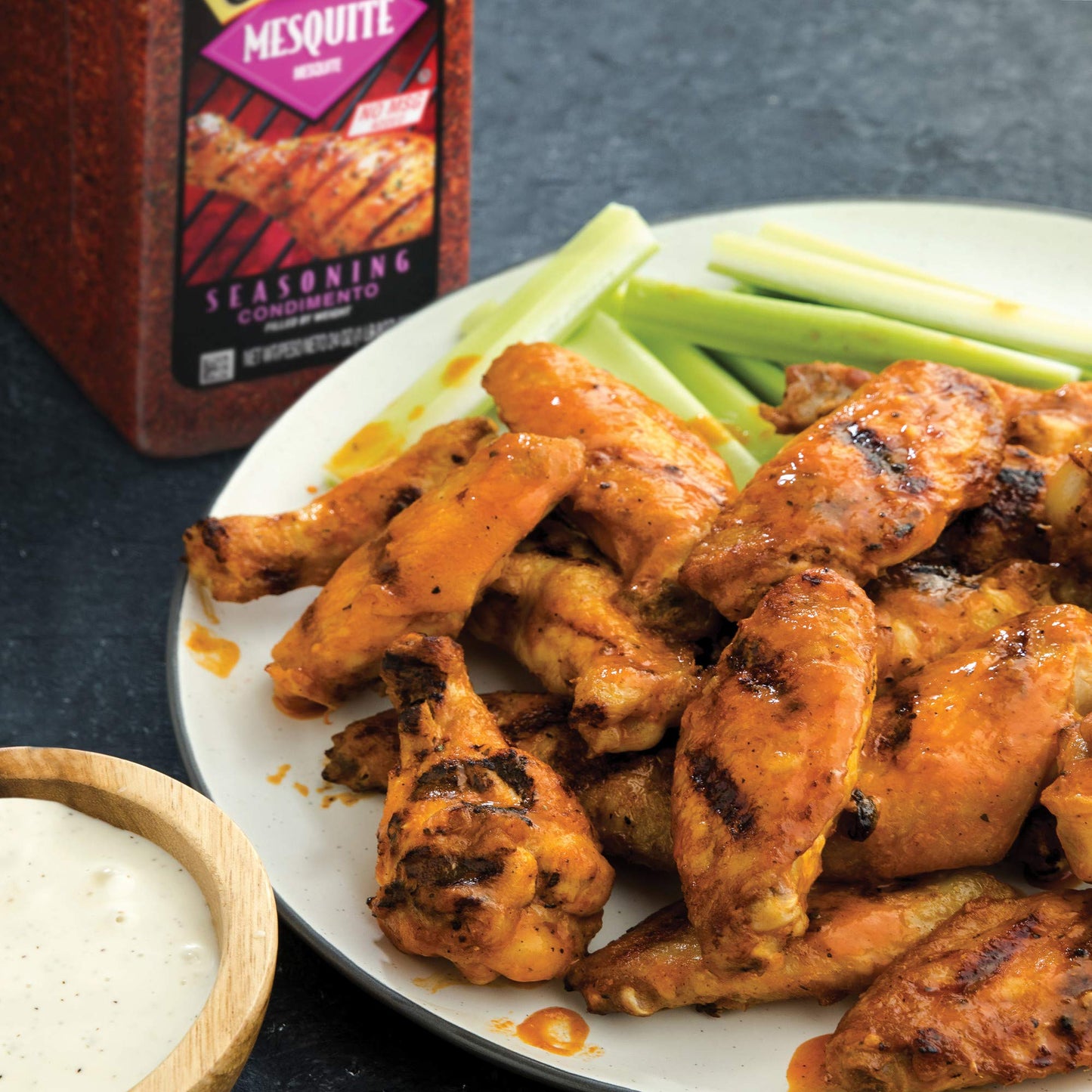 McCormick Grill Mates Mesquite Seasoning - 24 oz Container, Versatile BBQ Spice, Red Color