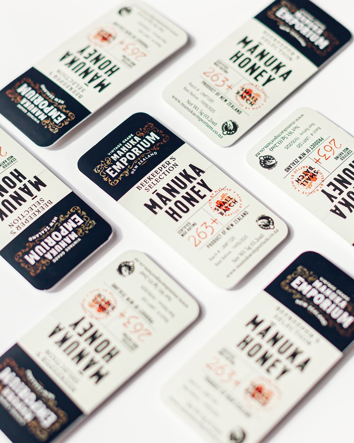 Manuka Emporium Raw Manuka Honey Packets Mgo 263+ | 24 X 0.18Oz Single-Serve Snaps | Certified Monofloral New Zealand Honey | Umf 10+ Equivalent | Travel-Friendly Superfood For Daily Wellness