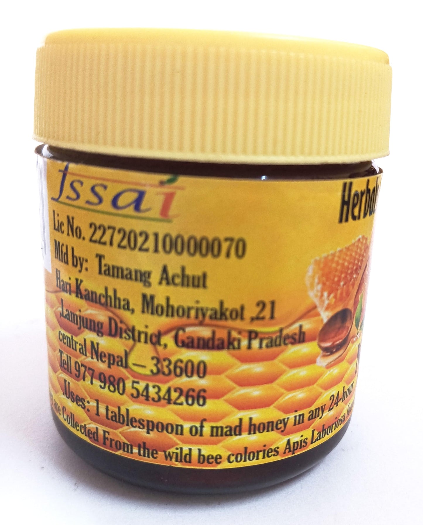 Wild Himalayan Honey Cliff Made Red Honey Harvested by Indigenous Tribes Wildflower Nectar 150G from Lamjung Nepal