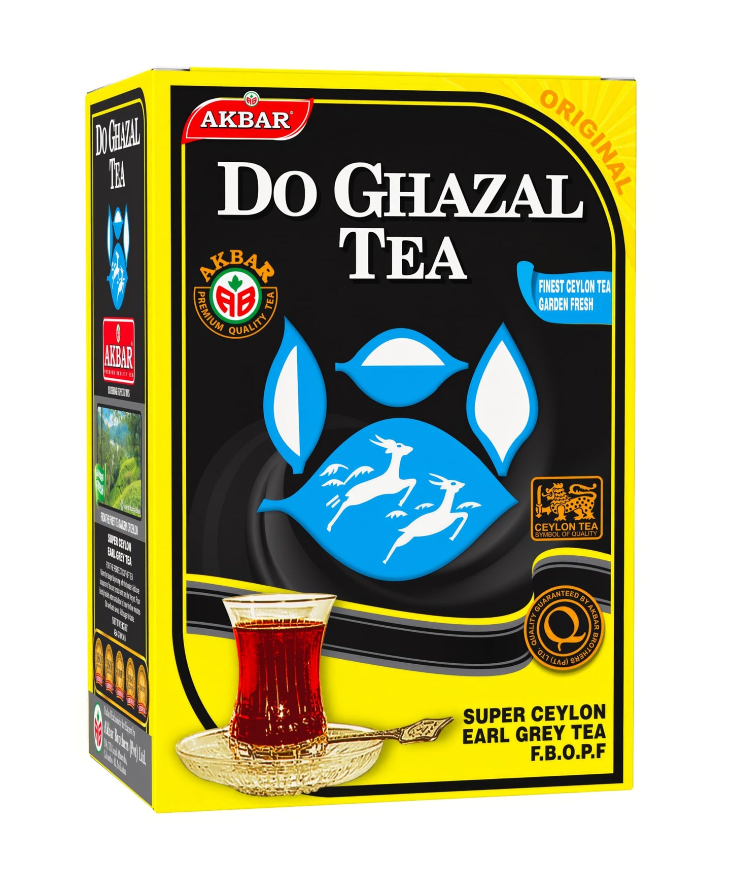 Do Ghazal Earl Grey Tea Loose Leaf - Pure Ceylon Black Tea with Bergamot Oil - 16oz (454g) - Bold & Aromatic Flavor