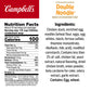 Campbells Condensed Kids Double Noodle Soup, 10.5 oz Can (4 Pack)
