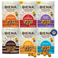 BIENA Chickpea Snacks - Crunchy Roasted Chickpeas - High Fiber Vegan Protein Snack for Adults & Kids - 6-Pack, 5 oz Bags - BBQ, 