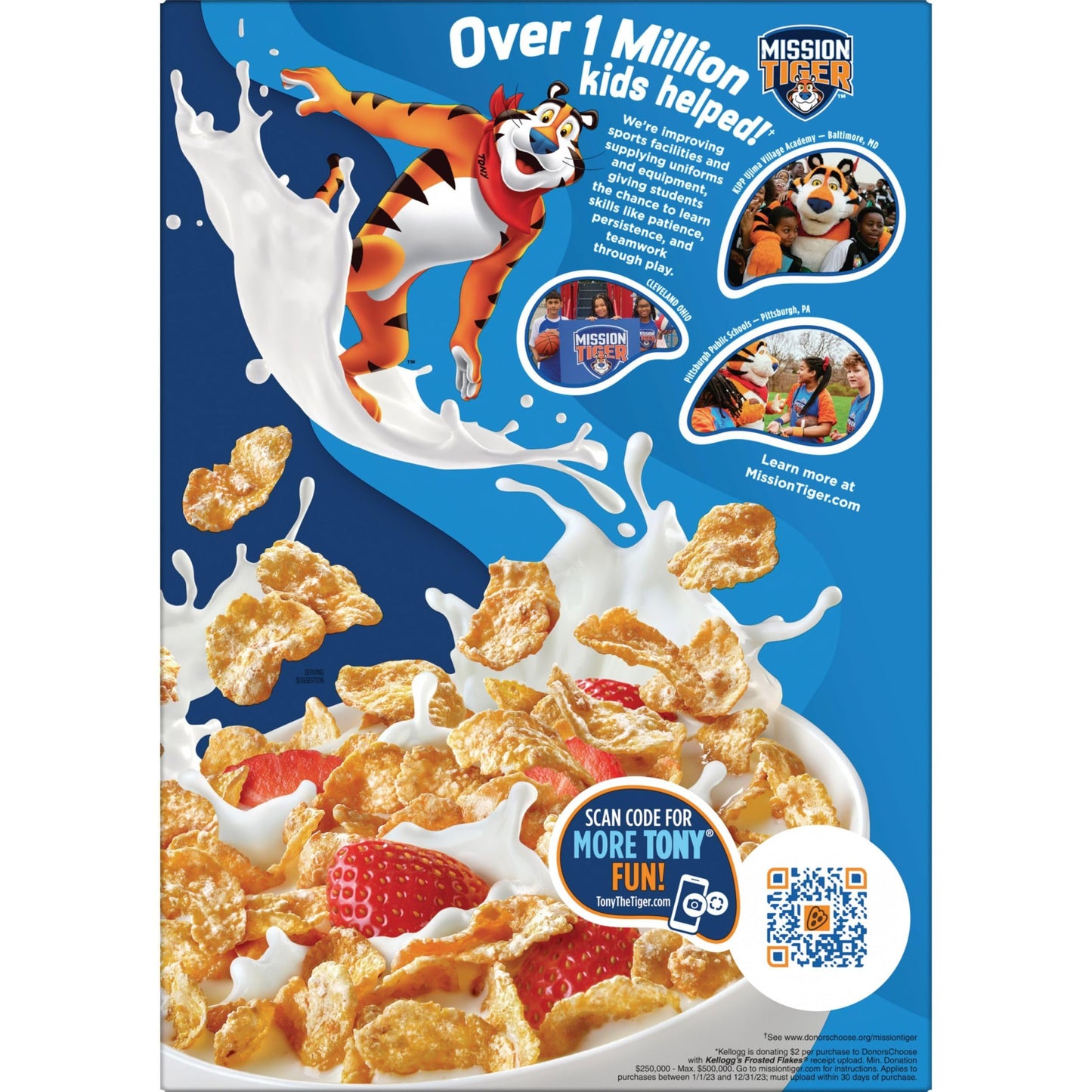 Kelloggs Frosted Flakes Breakfast Cereal, Kids Cereal, Family Breakfast, Chocolate Milkshake (12 Boxes)