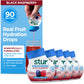 Stur Electrolyte Water Enhancer, Sugar Free, Sweetened with Stevia, Pack of 5 Bottles, Black Raspberry, Makes 90 Drinks, Vegan, Keto