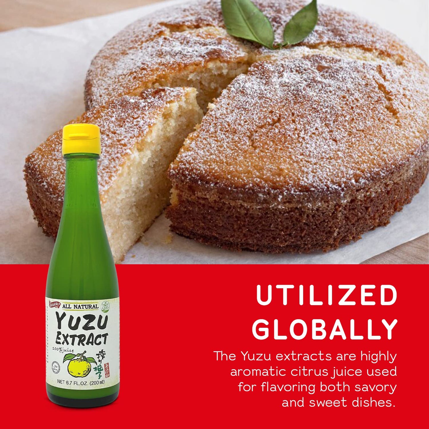 Shirakiku Japanese Yuzu Extract - Pure Yuzu Juice - Versatile Yuzu Extract Used For Baking, Food Flavouring And Asian Drink Mixture | Yuzu Sauce | - 6. 76 Fl Oz