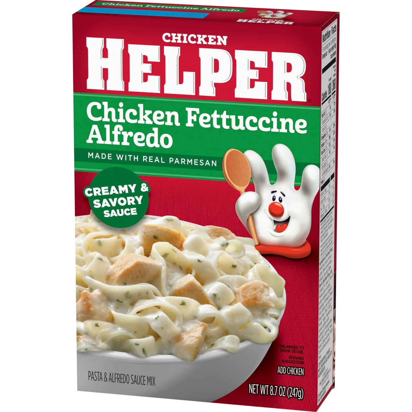 Chicken Helper Fettuccine Alfredo Pasta, 8.7 Ounces, 12 Per Case.