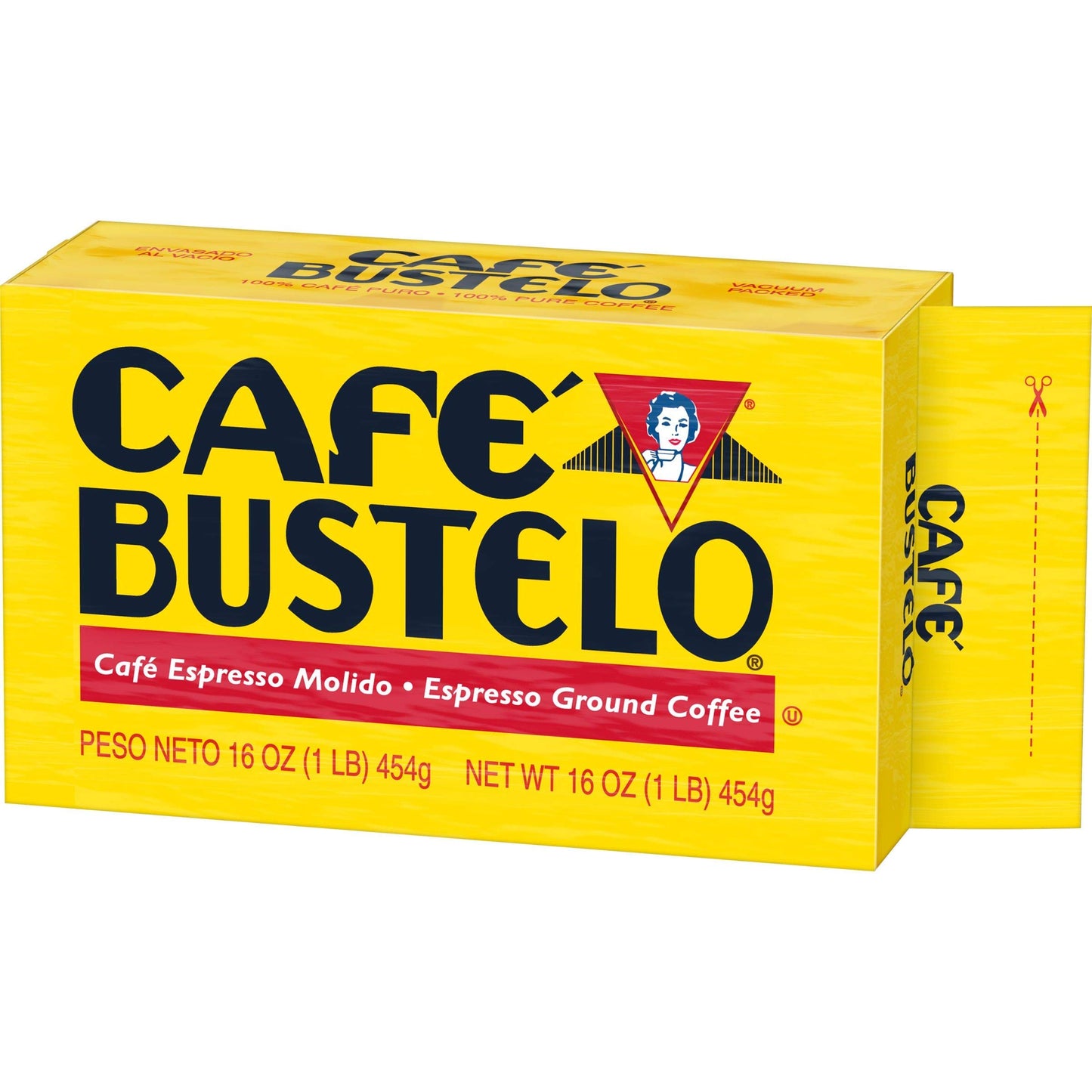Café Bustelo Espresso Dark Roast Ground Coffee Brick, 16 Ounces
