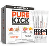 Pure Kick Energy And Focus Singles To Go Drink Mix Variety Pack,Blood Orange, Coffee, Strawberry Kiwi And Peach Mango, 40 Count