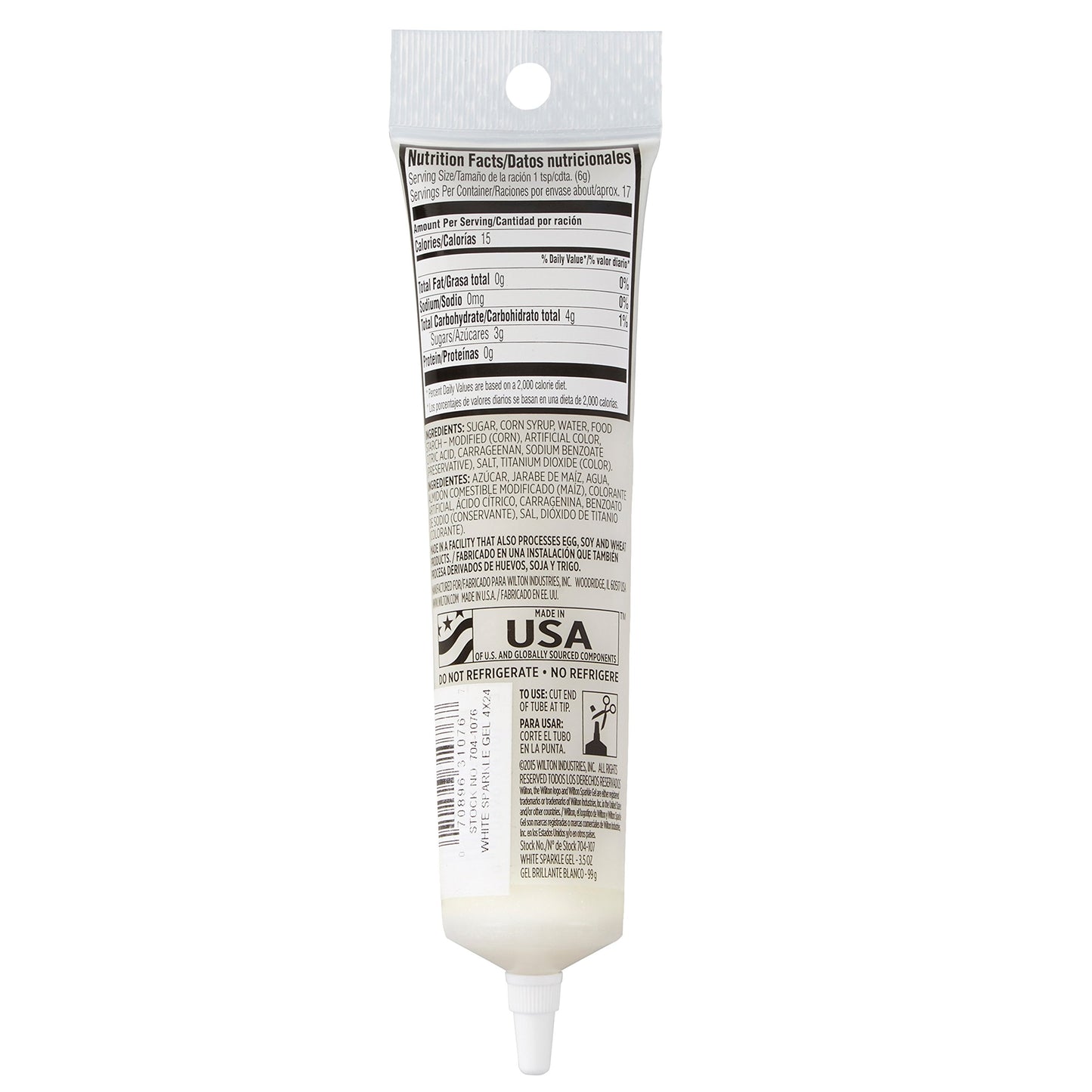 Wilton Sparkle Gel Icing, 3.5 Ounce, White