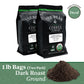 The Bean Coffee Company Organic Decaf Italian Roast Ground Coffee, 16 Ounce (Pack of 2)