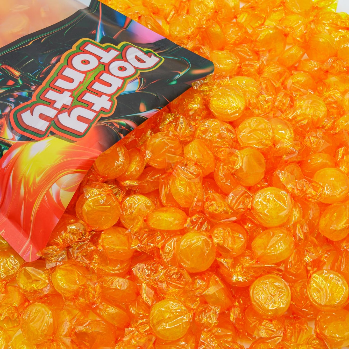 Butterscotch Hard Candy 2 Lb - Bulk Bag, Sweet & Buttery Flavor, Discs Buttons Candies, Individually Wrapped (146 Pieces)