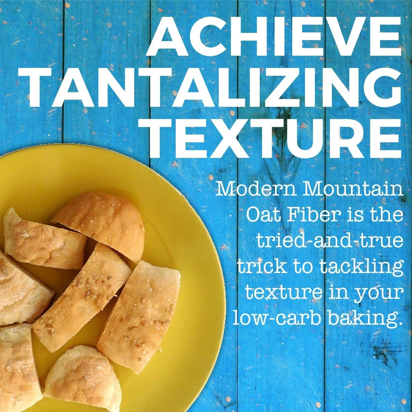 Oat Fiber (2.5 lb) For Baking Low carb and Keto 0g Net carbs Keto Friendly Essential for Low-carb Bread gluten Free All-Natural