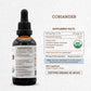 Secrets of the Tribe Organic Coriander Extract -   -Free Herbal Drops, 2 Fl Oz