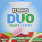 Ice Breakers Duo Fruit + Cool Watermelon Flavor Sugar Free Mints 8-1.3 Oz Tins