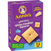 Annies Organic White Cheddar Squares Baked Snack Crackers, Made with Real Cheese, 7.5 oz