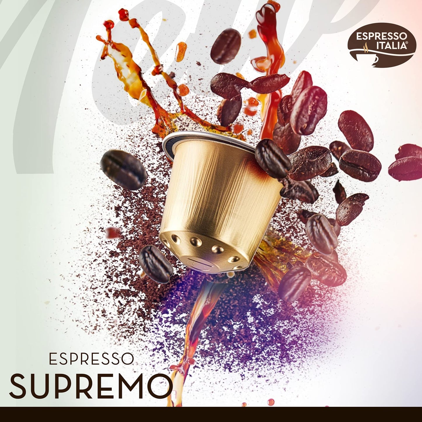 Espresso Italia Supremo Blend Coffee Pods - 100 Aluminum compact pieces Compatible with Nespresso Original Lines - 20 Count (Pack of 5)