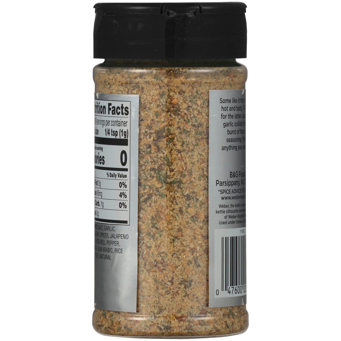 Weber Garlic Jalapeno Seasoning, 5.75 Ounce Shaker