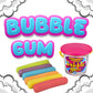 Fruidles Bubble Gum, Multicolored Sidewalk Chalk Shaped, Individually Wrapped, 4-Pack