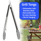 Pelto Dad BBQ Tool and Spices Set - Stainless Steel Grill Spatula, Tongs, 3 Daddy Spices, Model DAD_GRILL