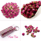 Rose Bud Tea Dried Red Rose,Mqupin Rose Tea 100% Natural Pure Flower Edible Buds Tea Culinary Food Grade Red Rosebud For Drinking Diy Gift (250G/3Packs)
