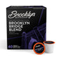 Brooklyn Beans Brooklyn Bridge Blend Gourmet Coffee - Compatible with Keurig 2.0 K Cup malt-inspired  40 Count  Rich and Bold Medium Roast