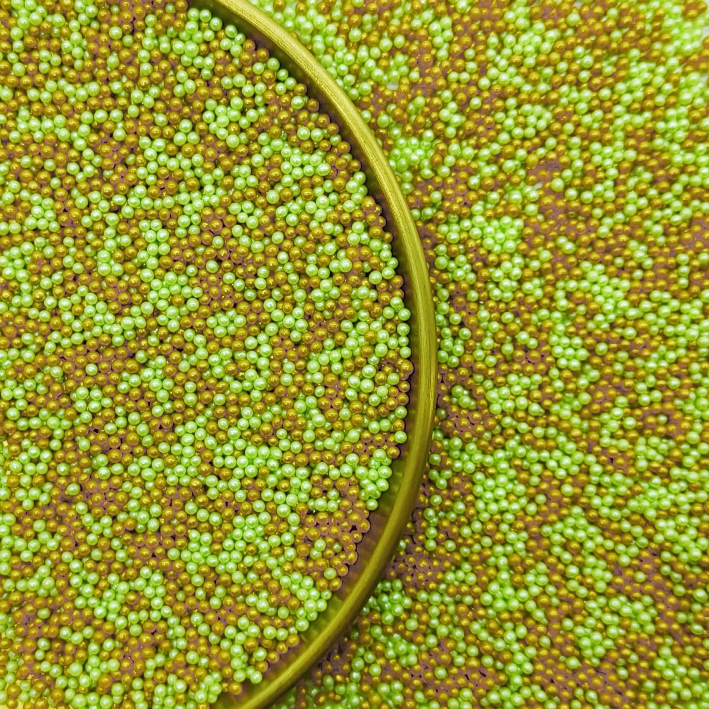 St. Patricks Day Edible Green & Gold Sprinkles Candy 2Mm Mini Pearls Cake Decorations Cupcake Toppers Cookie Decorating Perfect