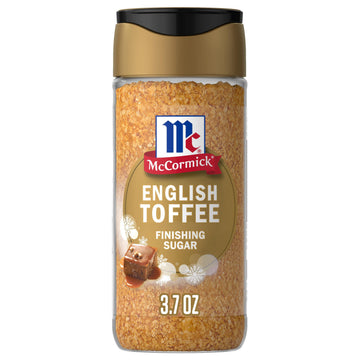 McCormick Finishing Sugar, English Toffee, 3.7 oz, Rich & Buttery Sweetness for Baking and Beverages