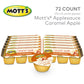 Motts No Sugar Added Caramel Apple Applesauce Cups, 3.9 oz cups, 72-count, Made With Real Fruit, Good Source of Vitamin C, On-th