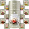 Teabloom Jasmine Flowering Tea - Hand Tied Green Tea Leaves + Jasmine Blossoms Flowering Tea Creations - Blooming Tea Gift Set -
