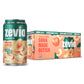 Zevia Zero Sugar Soda  Peaches and Cream  12 oz Cans (8-Pack) - Caffeine Free  Naturally Sweetened  No Calorie Soda - Non-GMO Project Verified  Gluten-Free  Vegan