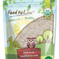 Food to Live Organic Whole Wheat Bread Flour, 8 Ounces - Whole Grain, Unbleached, Non-GMO, Kosher, Unbromated, Raw, Vegan, Bulk,