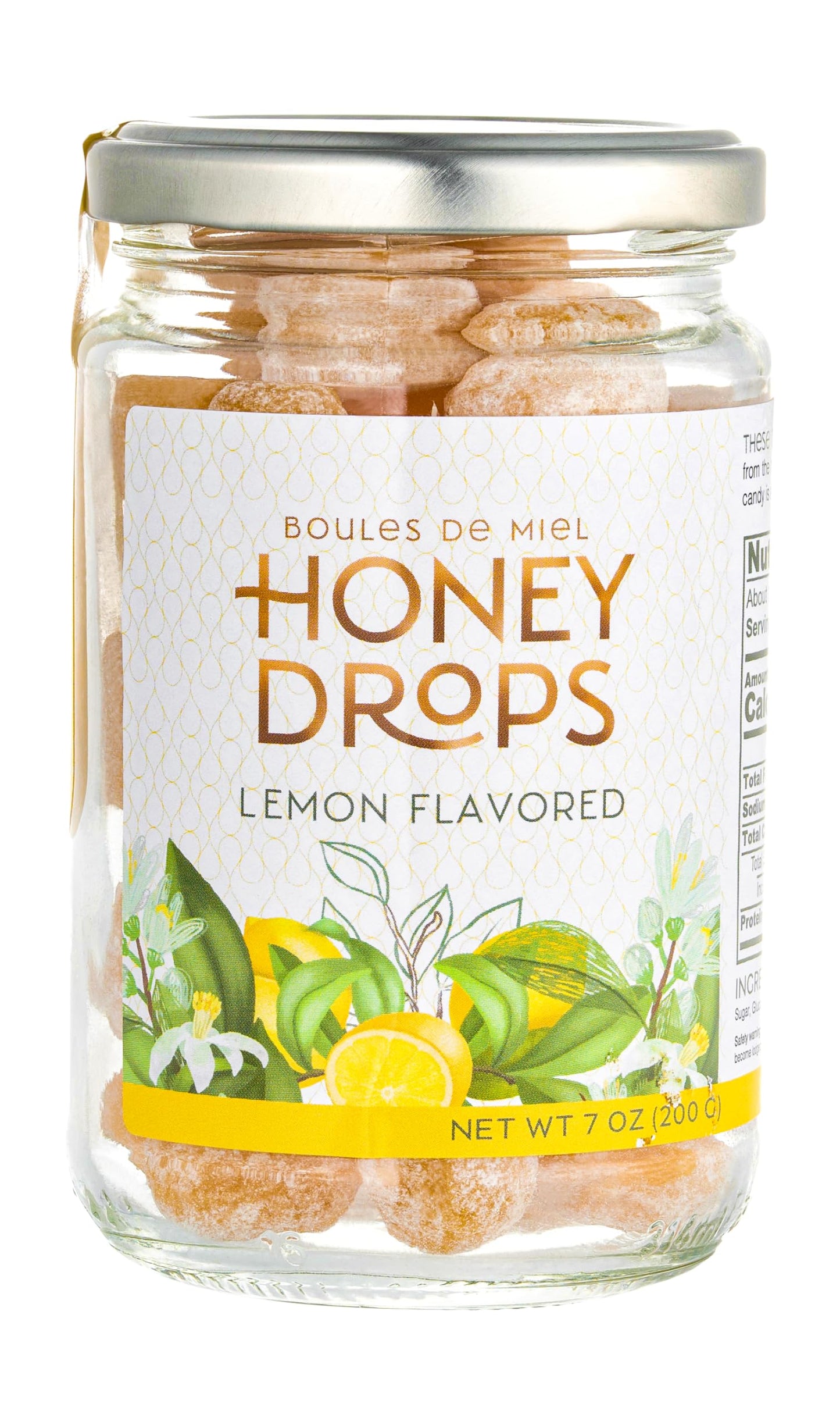Gourmanity Honey Candy Lemon Drops, Surprise Lemon Flavored Honey Filling, Soothing & Sweet Treat, Carefully Crafted With Natura