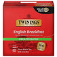 Twinings Decaffeinated English Breakfast Black Tea - 100 Individually Wrapped Tea Bags - Smooth Flavor - 100 Count