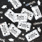 DISTINCTIVS Graduation Party Favor Stickers, Class of 2025, Candy Wrappers for Miniature Candies, 45 Count, White