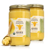 Spring Sunrise Organic Grass Fed Ghee Butter - Usda Certified Organic Clarified Butter - Paleo, Keto Friendly, Non-Gmo, Gluten, & Casein Free Cooking Oil - Sustainably Sourced (2 Pack, 32Oz Jar)