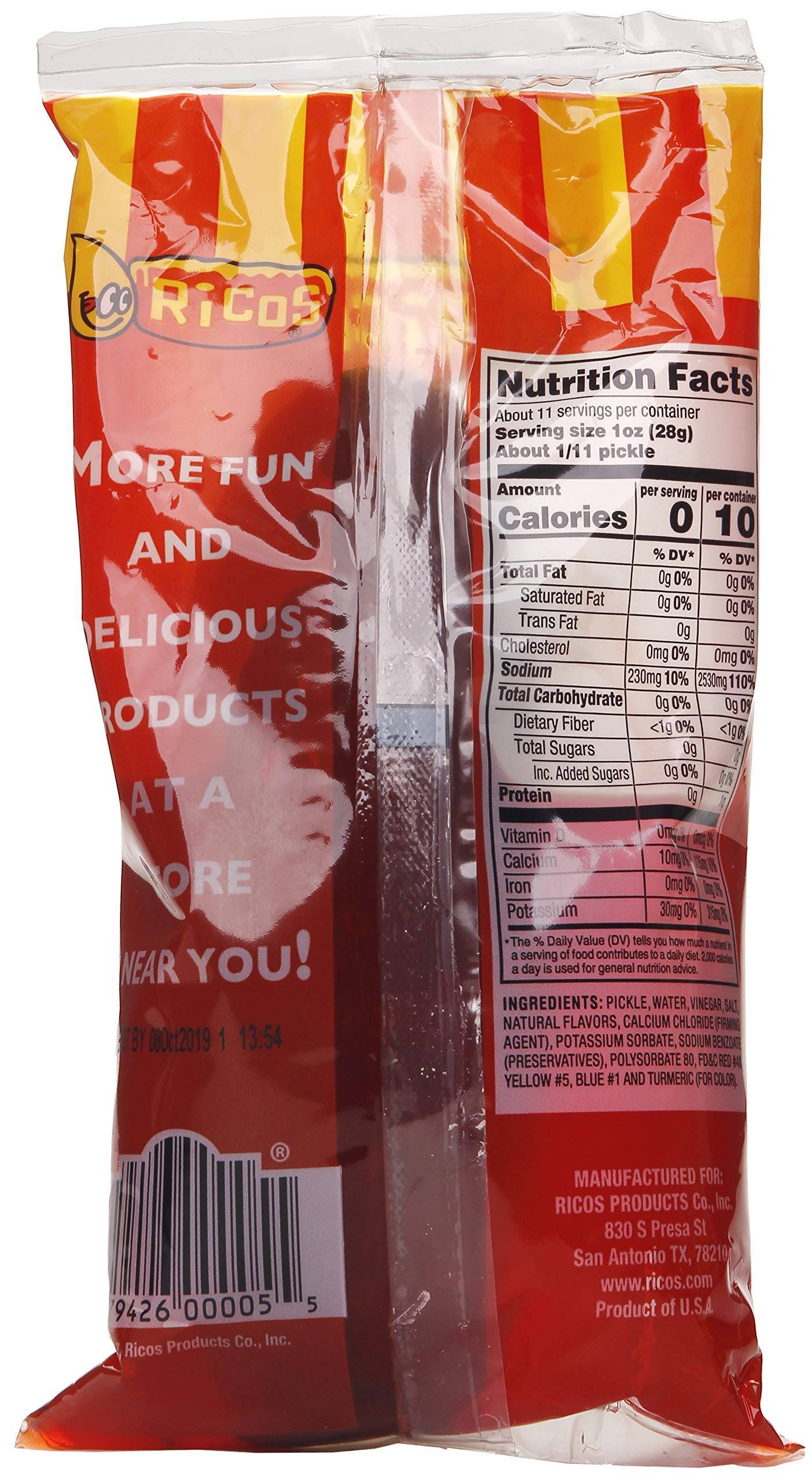 Ricos Pickle In A Pouch (Chamoy, Case Of 12)