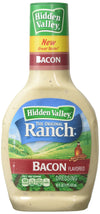 Hidden Valley Bacon Ranch Salad Dressing & Topping, Gluten Free - 16 Ounce Bottle (Package May Vary)